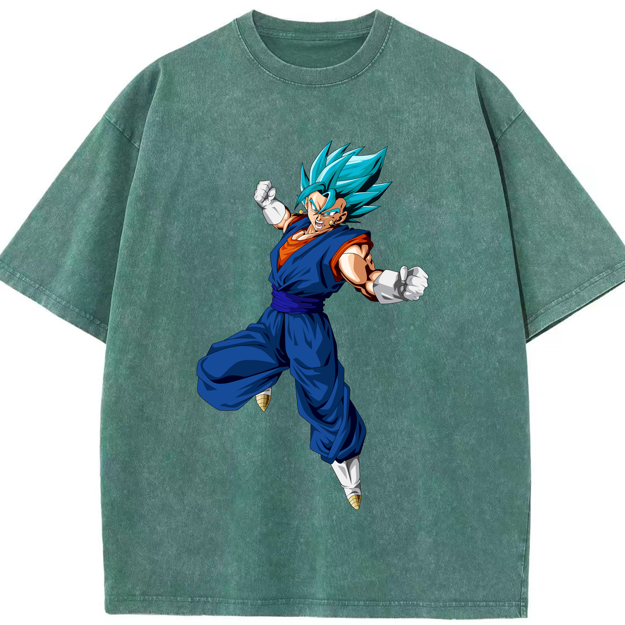 （画像用） ドラゴンボール ベジット DRAGON BALL Vegetto 綿100% ヴィンテージ風 半袖Tシャツ（フロントプリント）